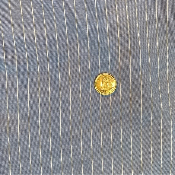 Lands End Pinpoint Oxford Shirt No-Iron Cotton Sz 16.5 - Picture 12 of 14